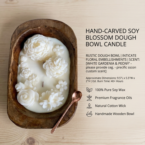 Botanical Garden Dough Bowl Candle | Two Styles